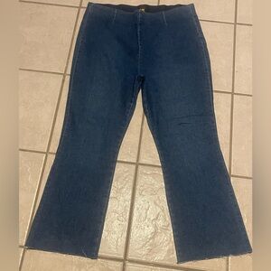 Lee's Classic Blue Pull-on Stretch Women's dark‎ denim Jegging Jeans Size large